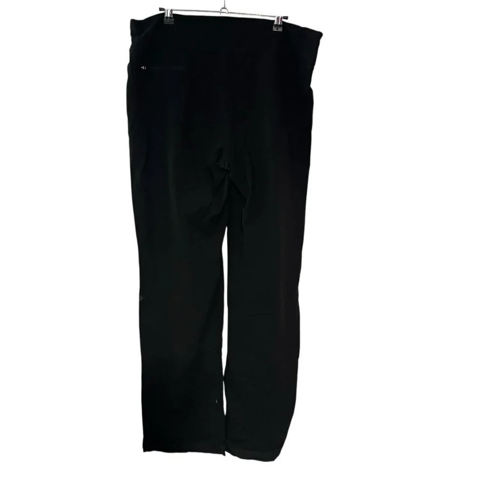 Lululemon Pants Vintage Distressed Adjustable Hem Sweatpants Pull on Black 18